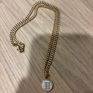 Gold “H” Initial Pendant Necklace - NEVER BEEN WORN!